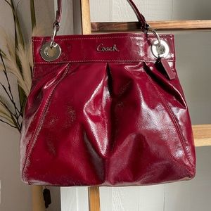Coach Red Patent Leather Purse